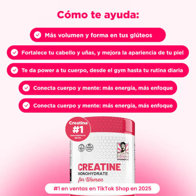 Creatina para Mujeres Old School Labs®